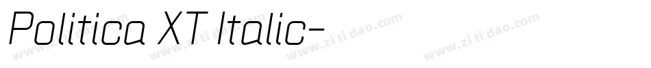 Politica XT Italic字体转换